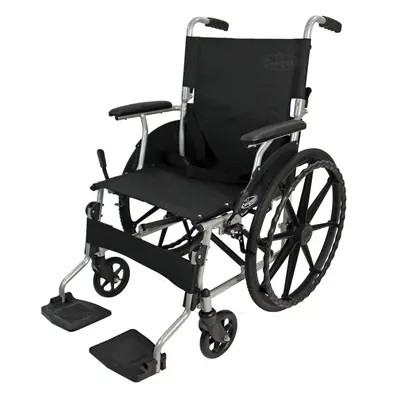 Aluminium Wheelchair Lightweight Self Propelled Mag Wheels Folding Brake Armrest