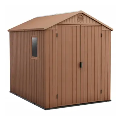 Keter Garden Shed Darwin 6x4 Brown Patio Terrance Organsier Storage Shed House