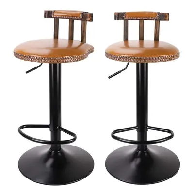 Modern Bar Stools Set Industrial Style Kitchen Stools for Breakfast