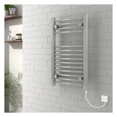 Vienna x 400mm Curved Chrome Electric Heated Towel Rail