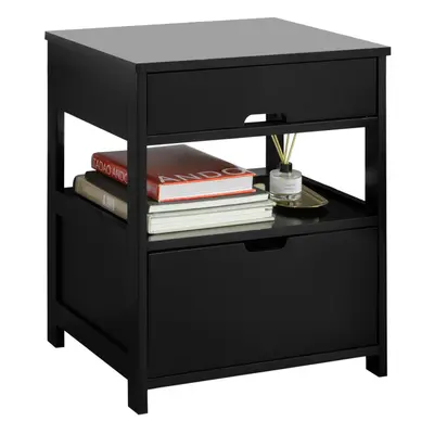 SoBuyÂ® FRG258-SCH, Bedside Table with Drawers, Night Table Stand