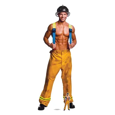 Star Cutouts Ltd SC2156 Fireman Chippendale Lifesize Cardboard Cutout with Free Mini Standee Per