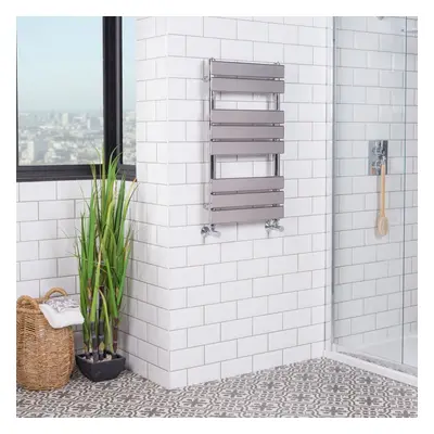 Juva x 450mm Chrome Flat Panel Heated Towel Rail