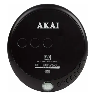 Akai A61007 CD Discman Seconds Anti-Skip Protection, LCD Display