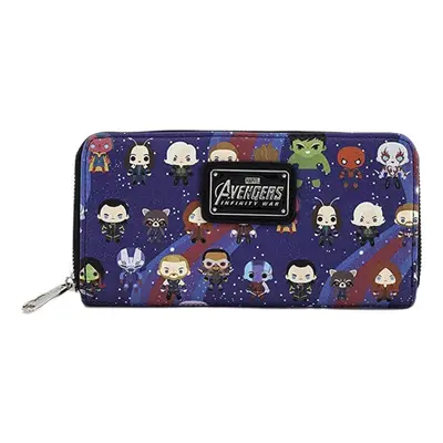 Loungefly x Marvel Avengers Infinity War Chibi Print Clutch Purse