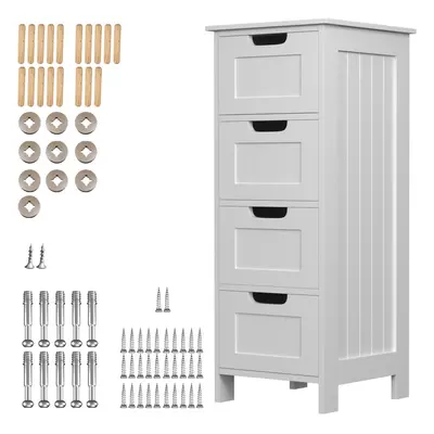 Bathroom Floor Cabinets Narrow Storage Unit with Drawers for Living Room Washroom Bedroom 30x30x