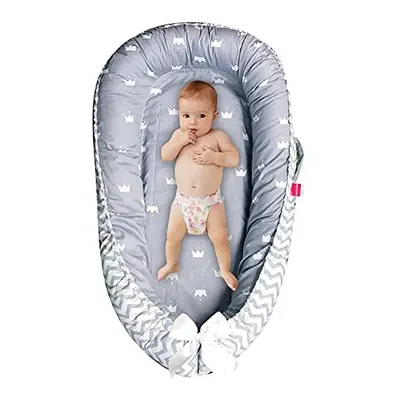 Baby Lounger Bed Baby Nest Pod for Newborn Toddler Sleep cot with Breathable Hypoallergenic Cott