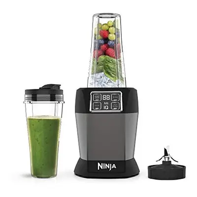 Ninja Blender with Auto-iQ (BN495UK) W, x ml Cups, Black/Silver