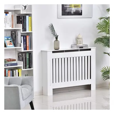 Wooden Radiator Cover (Medium White) Radiator Covers Modern White