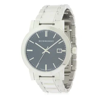 Burberry Large Check Stainless Steel Mens Watch BU9001