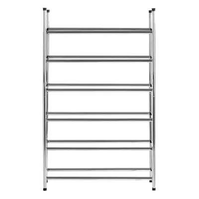 6-Tier Metal Shoe Rack, Silver