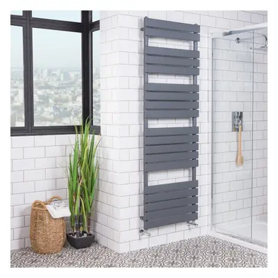 Juva x 600mm Sand Grey Flat Panel Heated Towel Rail