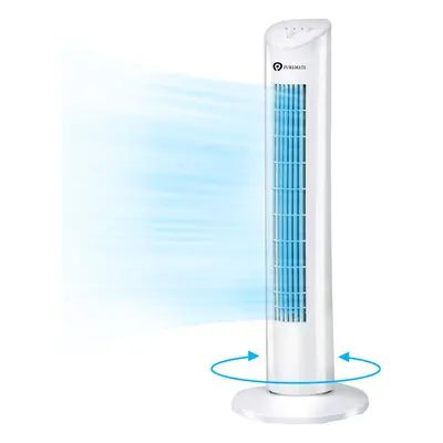 31-Inch Tower Fan with Oscillating Speed Settings and Aroma White