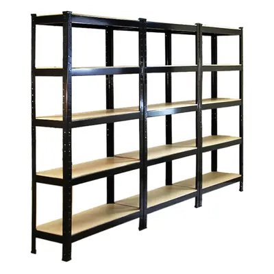 3 Racking Storage Shelving Heavy Duty Garage 5Tier 75cm Steel Shelves Warehouse