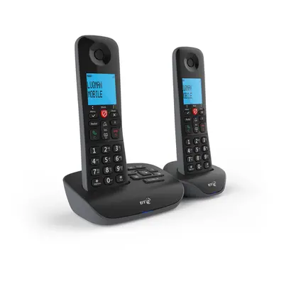 BT Essential Twin Dect Call Blocker Telephone with Answer Machine