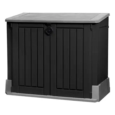 Keter Store It Out Midi Outdoor Plastic Garden Storage Shed Black Grey