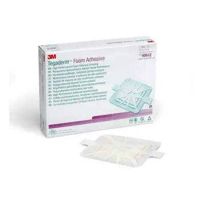 Box of Tegaderm Foam Adhesive Dressing 14.3cm X 14.3cm.