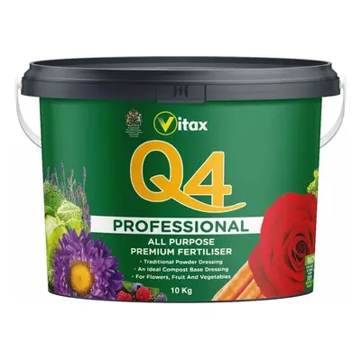 Vitax Premium Q4 Fertiliser General All Purpose professional 10KG Tub