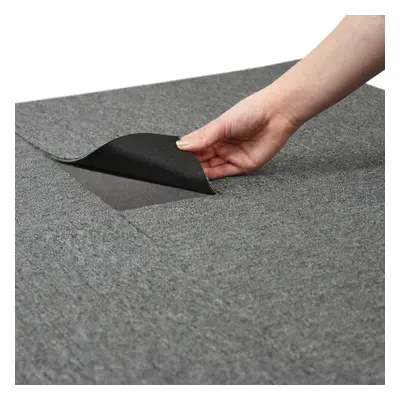 40 x Carpet Tiles Anthracite 10m2 Heavy Duty Commercial Retail Office Flooring