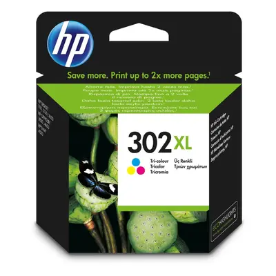 HP 302XL High Yield Tri-colour Original Ink Cartridge - Cyan/Magenta/Yellow