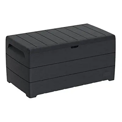 Duramax Cedargrain Durabox Litre/ Gallon, Outdoor Plastic Deck Box and Garden Furniture Organize