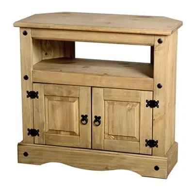 Seconique Corona Mexican Solid Pine Door Corner Tv Unit