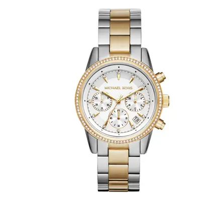 Michael Kors Ritz Chronograh Dual Tone Stainless Ladies Watch MK6474