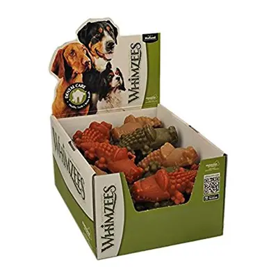 Whimzees Natural Dog Treat, Alligator, Large, 30-Pieces