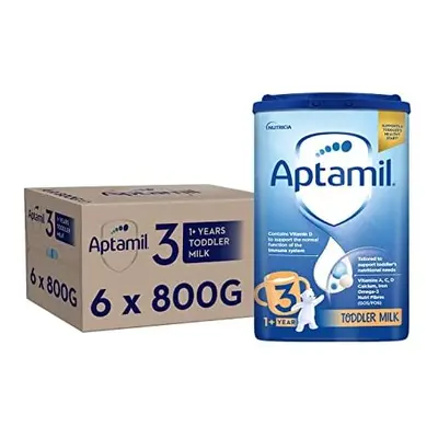 Aptamil Toddler Baby Milk Powder Formula, Years, 800g (Pack of 6) - Packaging May Vary