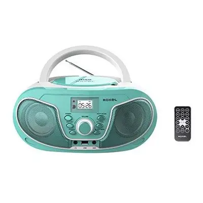 Roxel RCD-S70BT Portable Boombox CD Player with Bluetooth, Remote Control, FM Radio, USB MP3 Pla