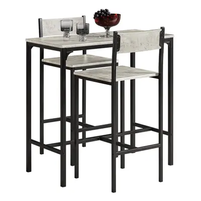 SoBuyÂ® OGT03-HG, Bar Table and Stools, Pieces Kitchen Breakfast Bar Set