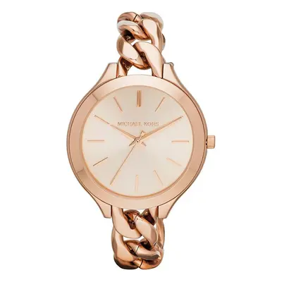 Michael Kors Ladies Watch Rose Gold Tone Runway Chain Style Strap MK3223