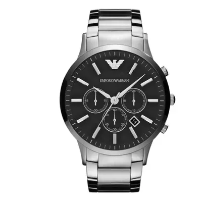 Emporio Armani Sportivo Chrono Dial Silver Strap Men's Watch AR2460