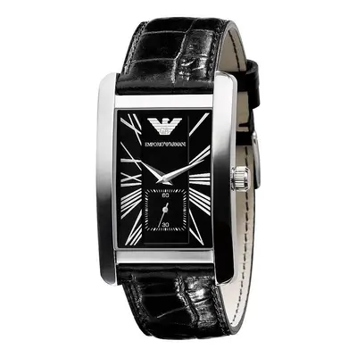 Emporio Armani Mens Watch Black Strap Black Dial AR0143