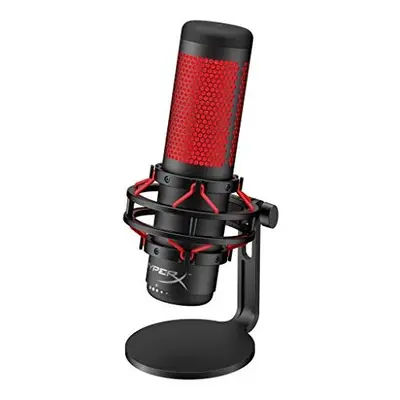 HyperX HX-MICQC-BK QuadCast Standalone Microphone for streamers, content creators and gamers PC,