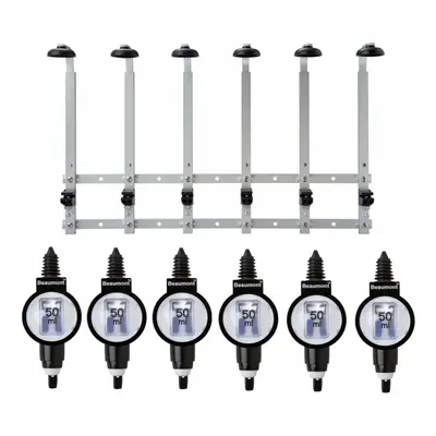 Beaumont x 50ml Metrix SL Bar Optic Spirit Measure & 70cl/1L Wall Brackets