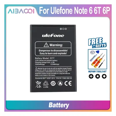 AiBaoQi Original Replacement Battery For Ulefone Note 6P, 3300mAh, High Quality Battery For Ulef