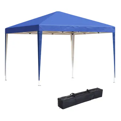 Outsunny x 3m Garden Pop Up Gazebo Marquee Party Tent Wedding Canopy Blue