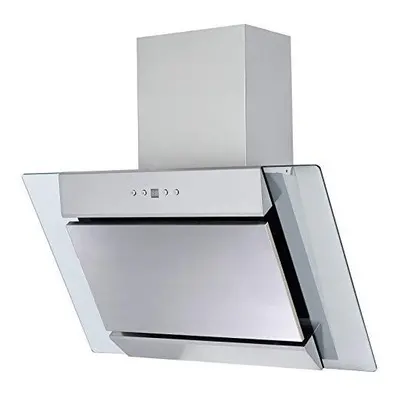 70cm Angled Cooker Hood - Stainless Steel Chimney Extractor Fan - SIA AGL71SS