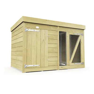 6ft x 4ft Dog Kennel & Run Treated Timber Fast & Free Day Delivery