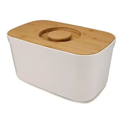 Joseph Joseph Bread Bin with Cutting Board Lid-White, One size