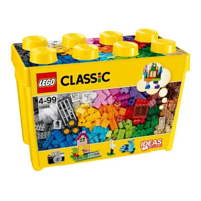 LEGO Classic Large Creative Brick Box Construction Set, Toy Storage with Windows, Doors and Gree