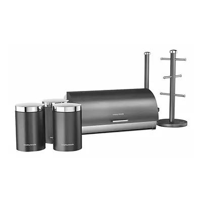 Morphy Richards Accents Storage Set, Stainless Steel, Titanium, Piece