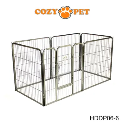 Heavy Duty Cozy Pet Puppy Playpen 80cm High Panel Run Crate Pen Dog Cage HDDP06-6