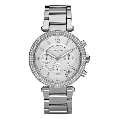 Michael Kors Women's MK5353 Parker Watch With Chronograph Silver Dial