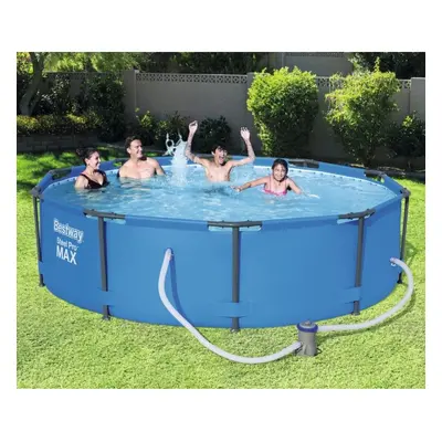 Bestway Steel Pro 10ft Swimming Pool Set With Metal Frame & Pump