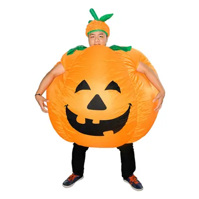 Adults Pumpkin Inflatable Costume Prop Blow Up Inflatable Fancy Dress for Halloween Carnival Cos