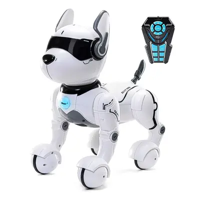 Top Race Remote Control Robot Dog Toy for Kids, Interactive & Smart Dancing to Beat Puppy Robot,