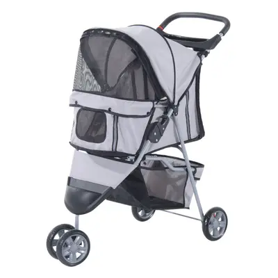 PawHut Cat & Dog Stroller | Kitten & Puppy Pram Dog Stroller