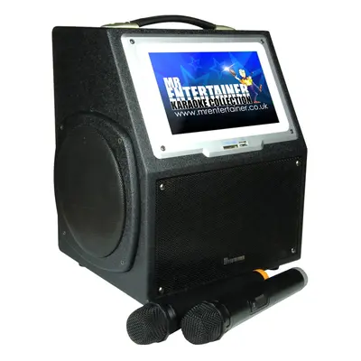 Mr Entertainer Digibox. Portable Touch Screen Karaoke Machine and Media Player. Wireless Microph